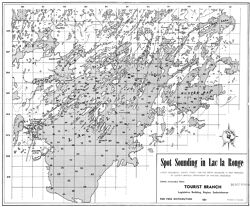 Bathymetric map of Lac la Ronge