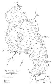 Bathymetric map for big_peter_pond.pdf