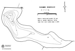 Bathymetric map for parkbeg_reservoir.pdf