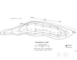 Bathymetric map for shannon_lake_i_1950s.pdf