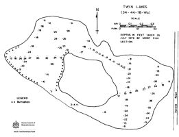 Bathymetric map for twin_lakes_1979.pdf