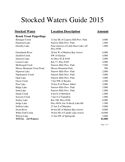 2015 Stocked Waters Guide