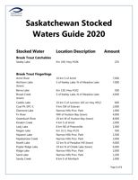 2020 Stocked Waters Guide