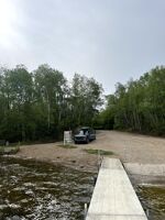 My truck at the boat launch.