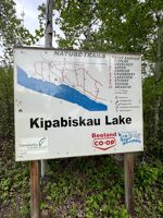 Kip nature trails sign.