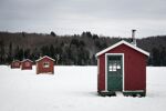 Poster for Deadline to remove ice fishing shacks north of Highway 16