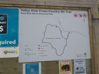 Another ski map sign at the Anglin Lake Bridge.