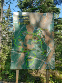 Map of the trails at the Homestead.