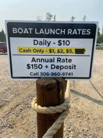 Boat Launch Rates at the marina.