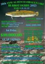 Poster for 28th Annual Deschambault Lake Burbot Derby