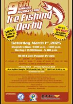 Poster for 9th Annual Murray Lake Ice Fishing Derby