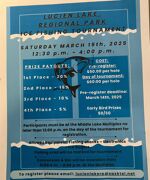 Poster for Lucien Lake Regional Park Ice Fishing Tournament