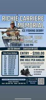 Poster for Richie Carrier Memorial Ice Fishing Derby