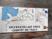 Greenwater Lake cross-country ski trails map.