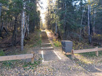Path to walk-in campsites
