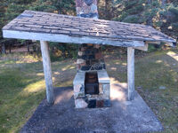 Covered cook stove