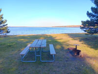 Picnic area by the beach