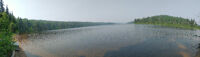 Panorama of the lake.