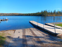 Boat launch and dock at the narrows.