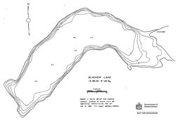 Bathymetric map of Blacker Lake