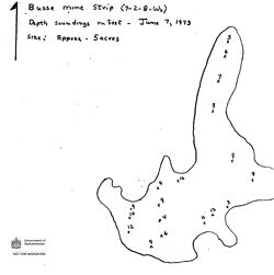 Bathymetric map of Busse Mine Strip