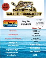 Poster for Rafferty Dam Walleye Tournament